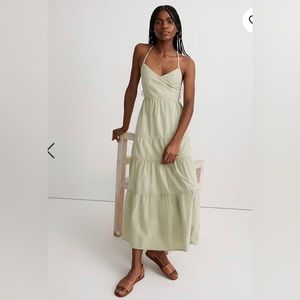 NWT Madewell Sidonie Poplin Maxi Dress